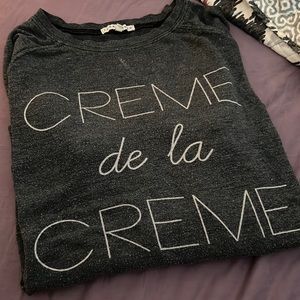 crème de la crème Junk Food Sweatshirt - Size S